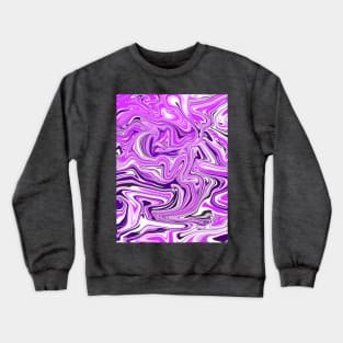 Purple Digital Fluid Art Crewneck Sweatshirt
